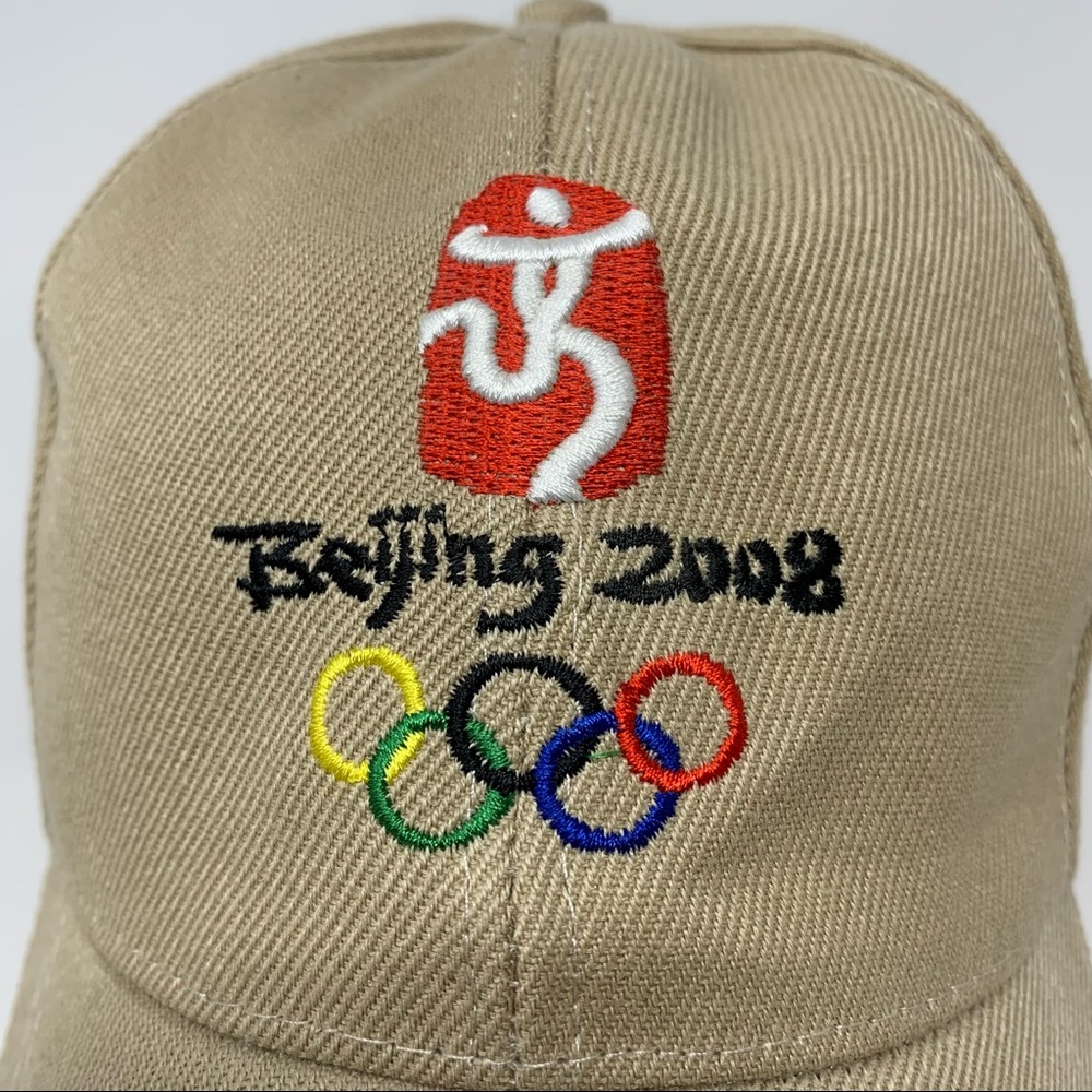 Beijing 2008 Olympics Unisex Baseball Hat Tan - Picture 2 of 6